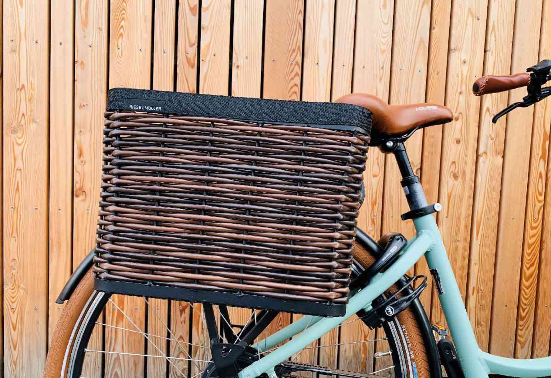 Panier Vélo Arrière ANZOME 40x32x21cm - Avec Housse Imperméable Et Filet à Bagages
