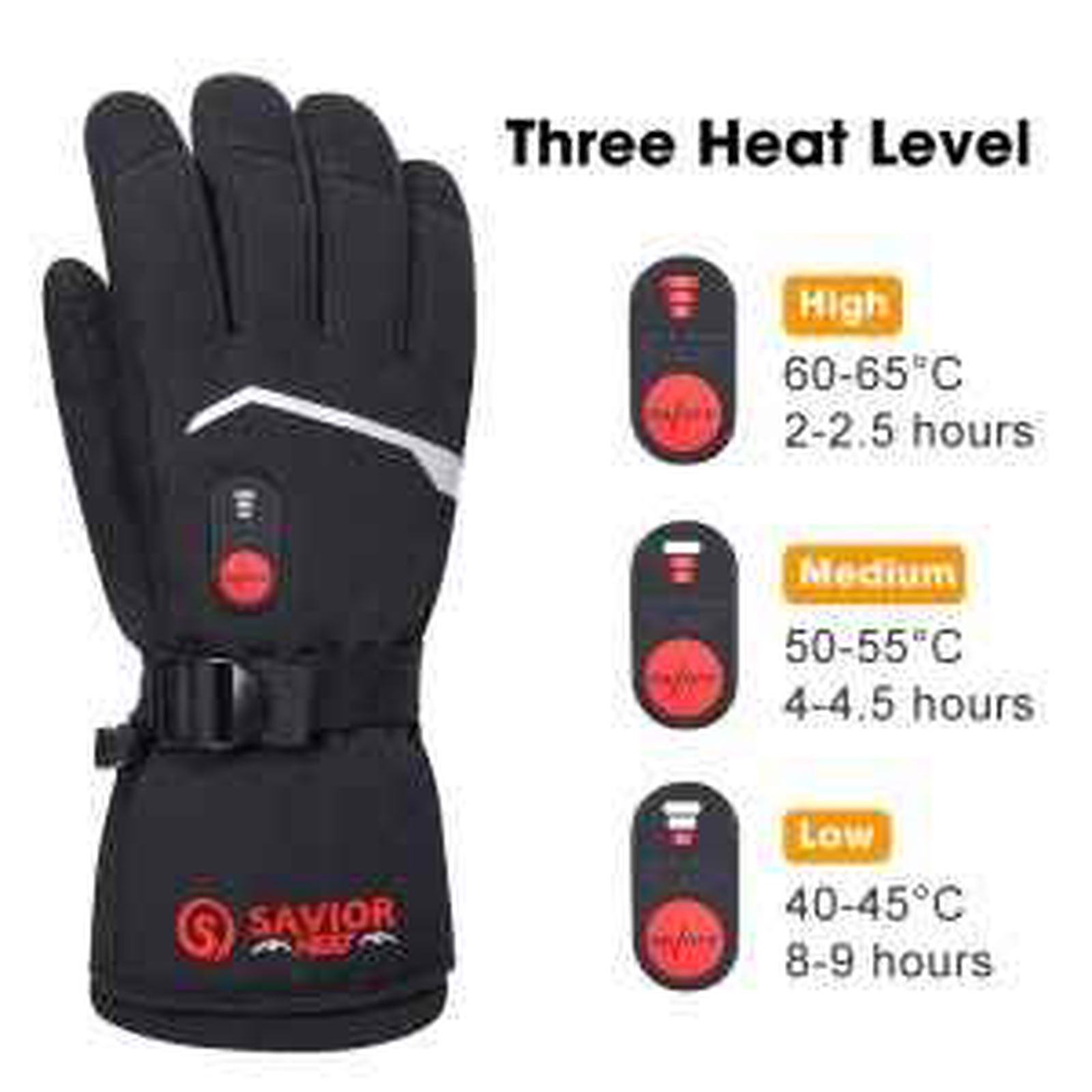 Savior gant chauffants wintersport snow SHGS66B