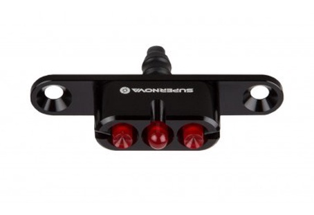 Supernova E3 Taillight 2 noir montage porte-bagage (118.- monté)